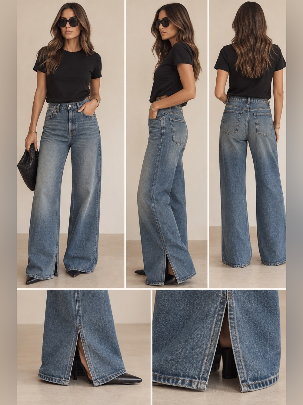 Zara Faded Blue Bootcut Jeans